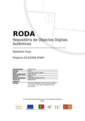RODA Repositório de Objectos Digitais Autênticos - Direção-Geral ...