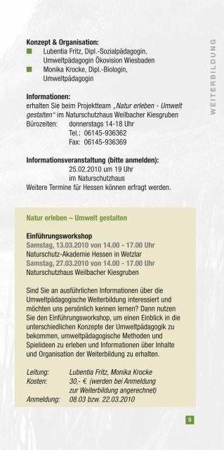 Programm 2010 - Gesellschaft zur Rekultivierung der ...