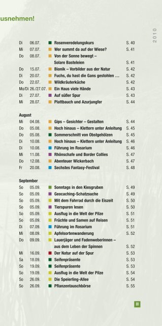 Programm 2010 - Gesellschaft zur Rekultivierung der ...