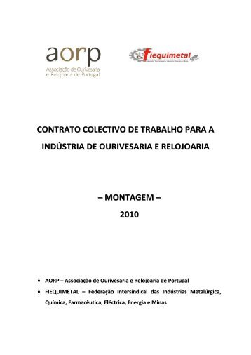 CONTRATO COLECTIVO DE TRABALHO PARA A ... - AORP