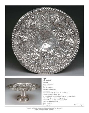 barroca, prata trabalhada, portuguesa, séc. XVII/XVIII, marca de ...