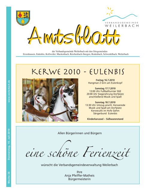 Kerwe 2010 - Verbandsgemeinde Weilerbach