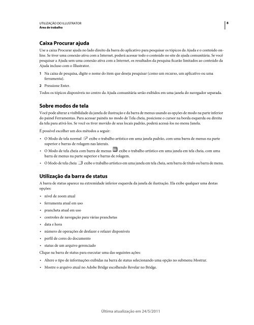 Utilização do Illustrator CS5 (PDF) - Adobe