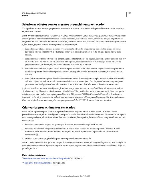 Utilização do Illustrator CS5 (PDF) - Adobe