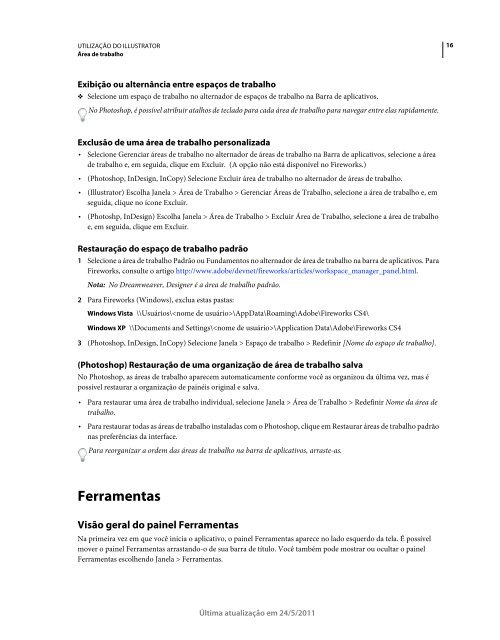 Utilização do Illustrator CS5 (PDF) - Adobe