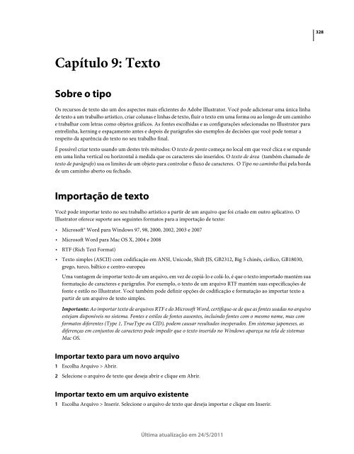 Utilização do Illustrator CS5 (PDF) - Adobe