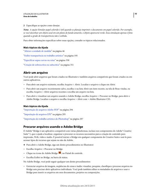 Utilização do Illustrator CS5 (PDF) - Adobe