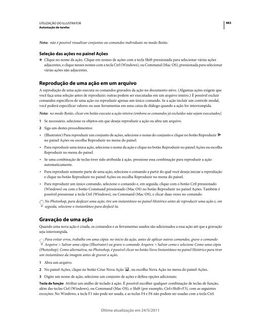 Utilização do Illustrator CS5 (PDF) - Adobe