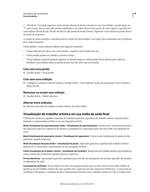 Utilização do Illustrator CS5 (PDF) - Adobe