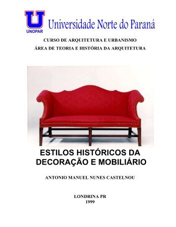 estilos históricos da decoração e mobiliário - Habitação, Mobiliário e ...