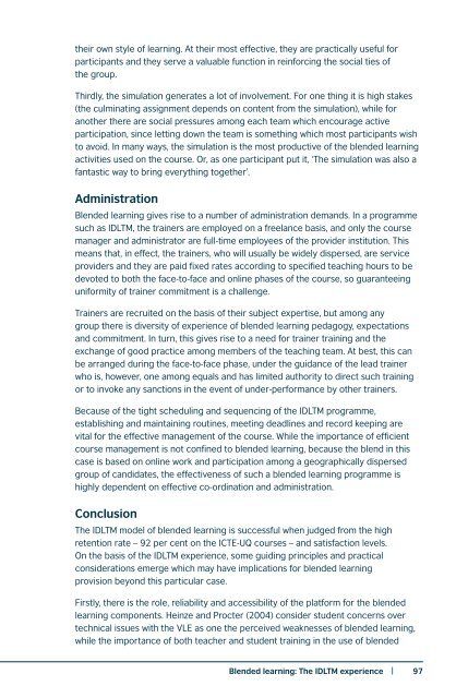 Blended Learning in English Language Teaching: Course Design and Implementation