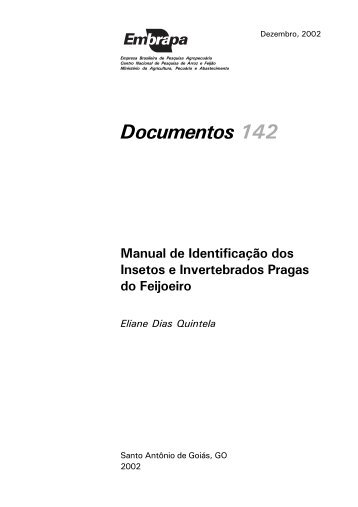 Manual de Identificação dos Insetos e Invertebrados Pragas do ...