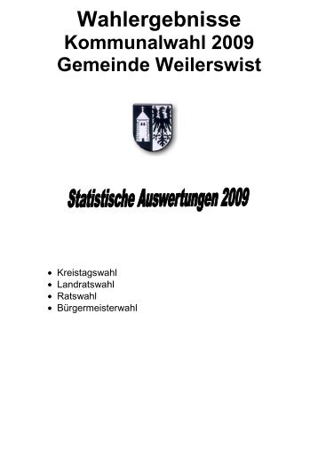 Wahlergebnisse - Gemeinde Weilerswist