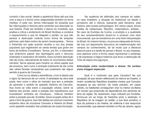 Euclides da Cunha, intérprete do Brasil: O diário de um povo ... - pucrs