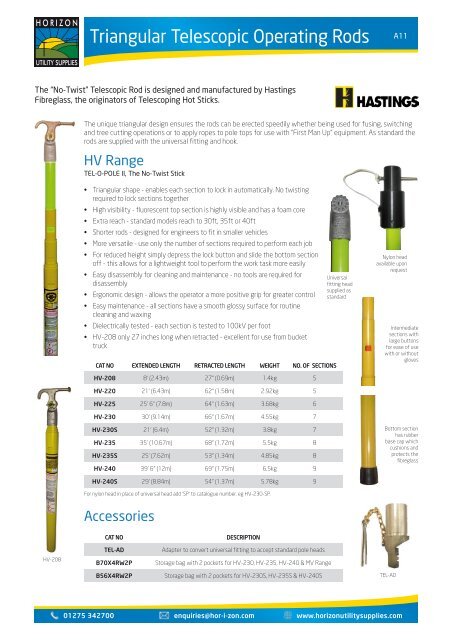 Horizon Utility Supplies Catalogue