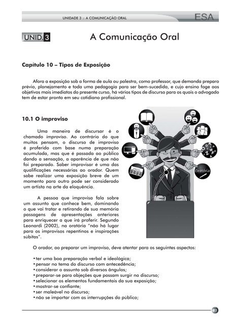 Oratória - Ambiente Virtual de Aprendizagem