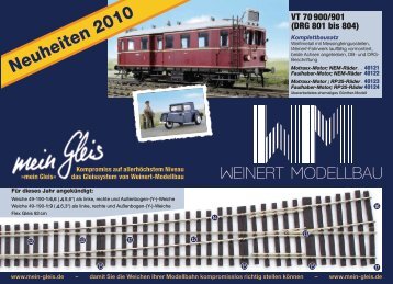 Weinert Neuheiten 2010 - Hesse-Modellbahnen Hamburg