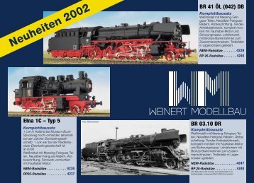 Neuheiten 2002 BR 03.10 DR - Weinert-Modellbau