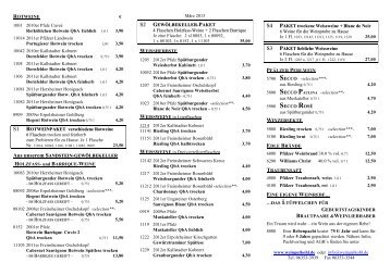 Weinliste März 2013 pdf - Weingut Kohl
