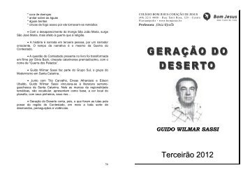 Geração do Deserto - Guido Wilmar Sassi