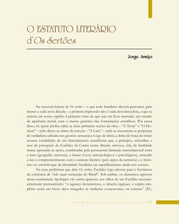 O estatuto literário d'Os Sertões - Légua & meia