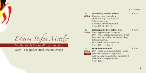 Weingut Metzler - Weingut Reinhard Metzler