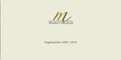 Weingut Metzler - Weingut Reinhard Metzler