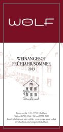WEINANGEBOT FRÜHJAHR/SOMMER - Weingut Peter Wolf
