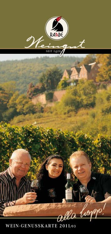 vom Privileg des Wählens - Weingut Raabe