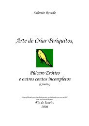 A Arte de Criar Periquitos (2006) - Belas Palavras