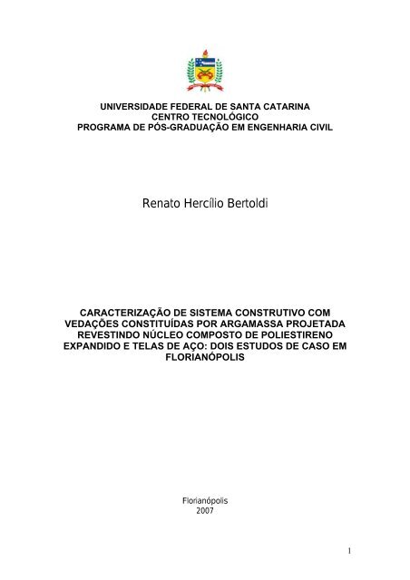 Renato Hercílio Bertoldi - Universidade Federal de Santa Catarina