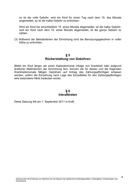 Satzung über die Erhebung von Gebühren für den - Stadt Weinheim