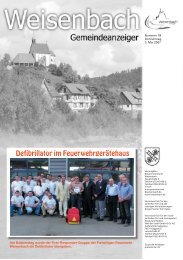 Gemeindeanzeiger 18/07 - weisenbach.de