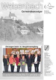 Gemeindeanzeiger 04/09 - weisenbach.de