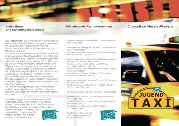 jugend taxi - Landkreis Merzig-Wadern