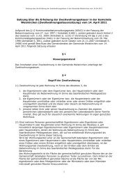 Zweitwohnungssteuersatzung zum 01.01.2012 - Weiskirchen