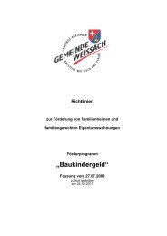 Richtlinien Baukindergeld - Weissach