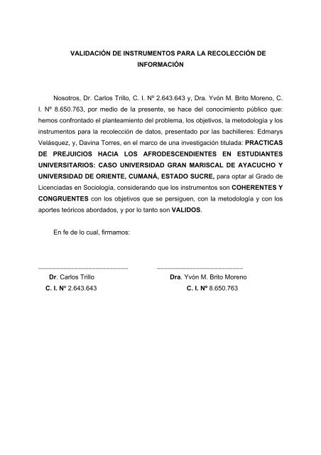 UNIVERSIDAD DE ORIENTE - Ri.bib.udo.edu.ve - Universidad de ...