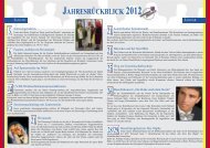 JAHRESRÜCKBLICK 2012 - Weissach