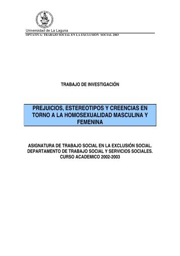 prejuicios, estereotipos y creencias en torno a la ... - Juan Herrera .net