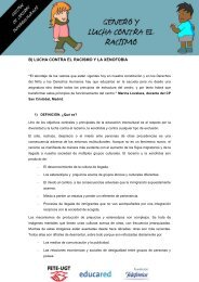 LUCHA CONTRA EL RACISMO Y LA XENOFOBIA - Aula Intercultural