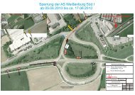 Sperrung Abfahrt Süd (B2) - Stadt Weißenburg