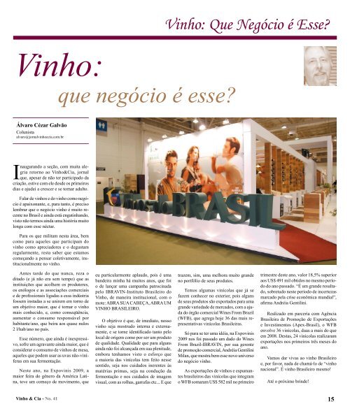 Vinho - Jornal Vinho & Cia