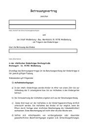 Betreuungsvertrag - Stadt Weißenburg