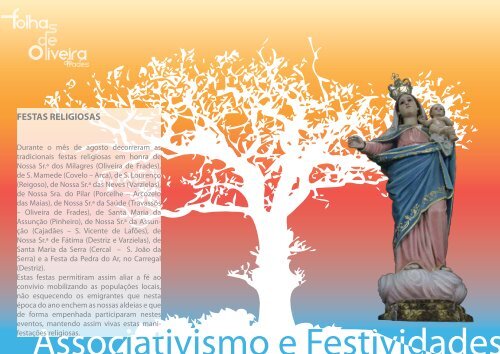 Newsletter agosto 2012 - Câmara Municipal de Oliveira de Frades