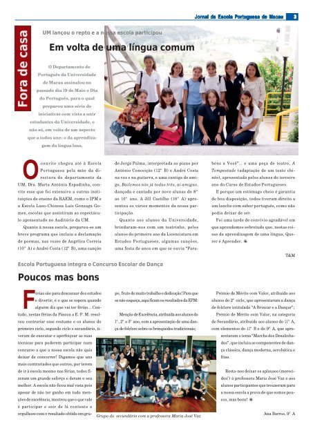 Tempus & Modus - Escola Portuguesa de Macau