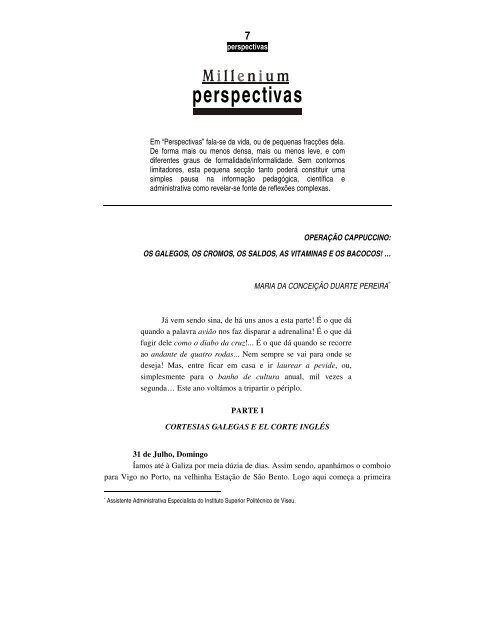 perspectivas - Instituto Politécnico de Viseu