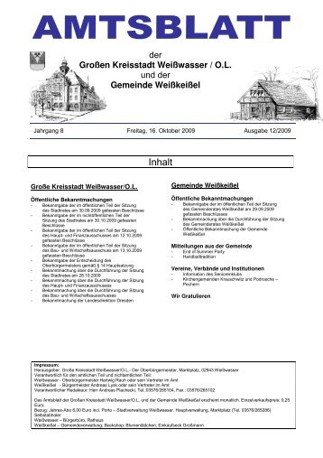 Große Kreisstadt Weißwasser/OL - Weißkeißel