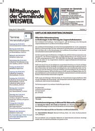 Anzeigen - Rheingemeinde Weisweil