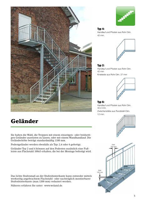 Gerade Treppen- Weland GmbH
